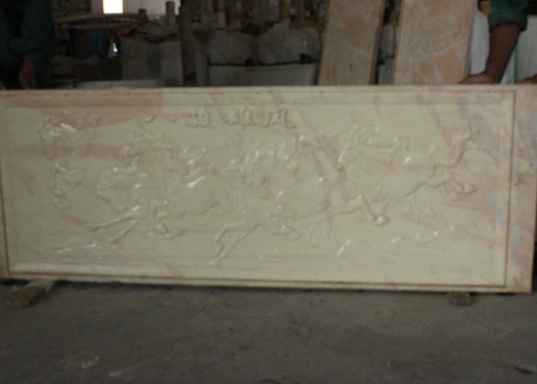 Đá khắc CNC Marble Hồng 6