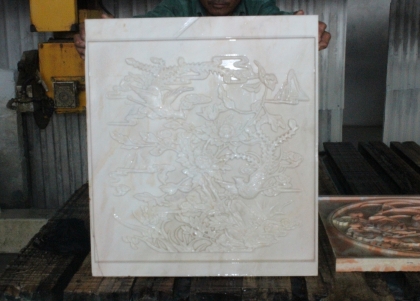 Đá khắc CNC Marble Hồng 14