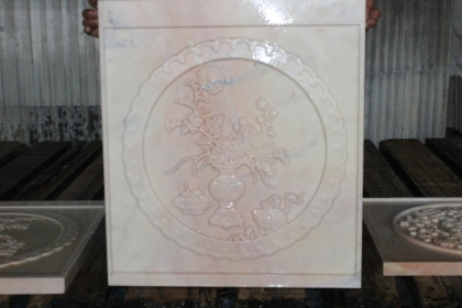Đá khắc CNC Marble Hồng 8