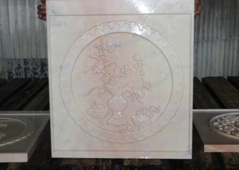 Đá khắc CNC Marble Hồng 8