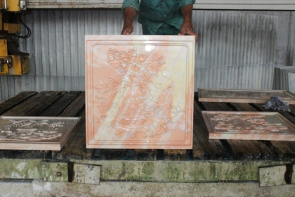 Đá khắc CNC Marble Hồng 4
