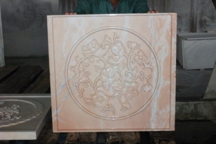 Đá khắc CNC Marble Hồng 7
