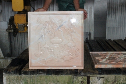 Đá khắc CNC Marble Hồng 3